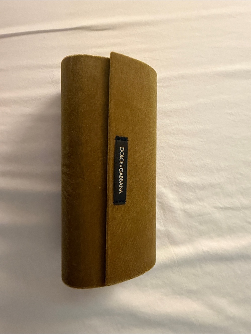 Dolce & Gabbana Velvet Eyewear Case in Olive